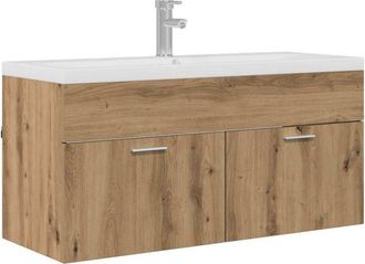 vidaXL Mueble De Cuarto De Ba&ntilde;o Roble Artesanal 100 X 38,5 X 46 Cm Vidaxl