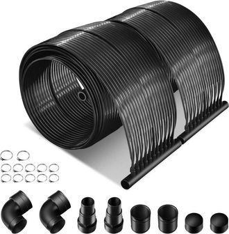 Costway Costway - Riscaldatore Solare per Piscina, 2 pcs 500 x 75/600x75 cm Pannelli Solari in pe Resistente alle Intemperie e Assorbimento Efficiente, per