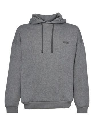 Ermenegildo Zegna long-sleeve hoodie - Grigio
