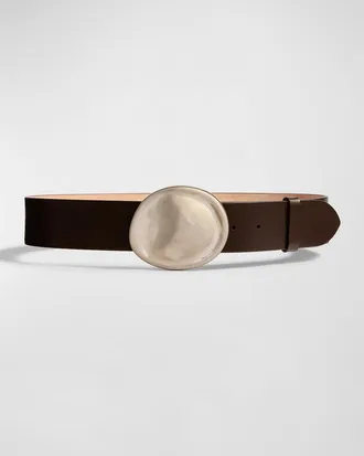 Khaite Keefe Leather Belt