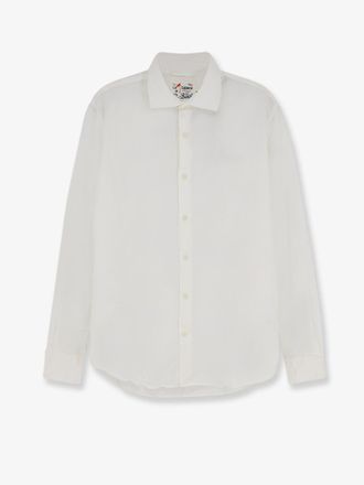 MC2 Saint Barth Camicia in cotone con logo ricamato frontale - MC2 SAINT BARTH - gender_Man