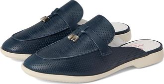 Marc Joseph New York Brooklyn RD Womens Clog Shoes Navy Napa : 7.5 M, Leather