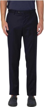 Pantaloni Torino Suit Trousers, male, Blue, XL, Grey Wool Dress Trousers