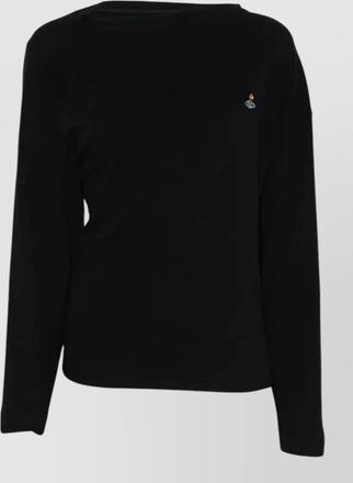 Vivienne Westwood long sleeve asymmetric neckline shoulder top