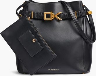 DKNY Gingham Bucket in Black/gold at Nordstrom
