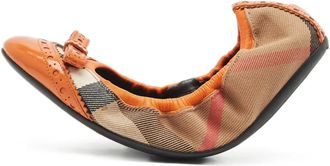 Burberry Ballerine Drayton con fiocco - Arancione