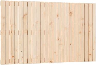 vidaXL Cabecero De Cama De Pared Madera Maciza De Pino 147x3x90 Cm Vidaxl