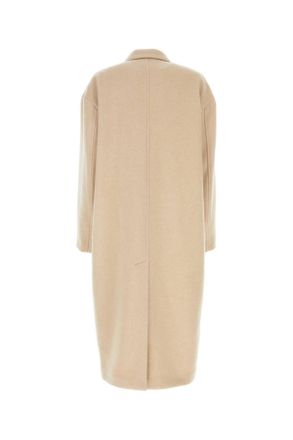 Isabel Marant Womens Sand Wool Blend Efezia Coat Beige Cappotti