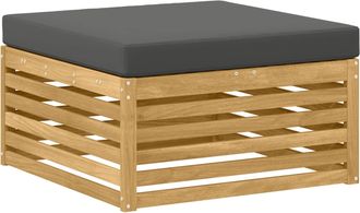 vidaXL Reposapi&eacute;s De Exterior Madera De Acacia S&oacute;lida Blanco Vidaxl
