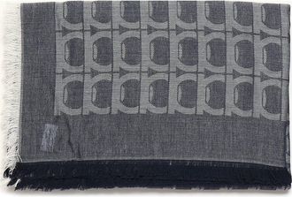 Ferragamo Gancini Monogram Jacquard Stole