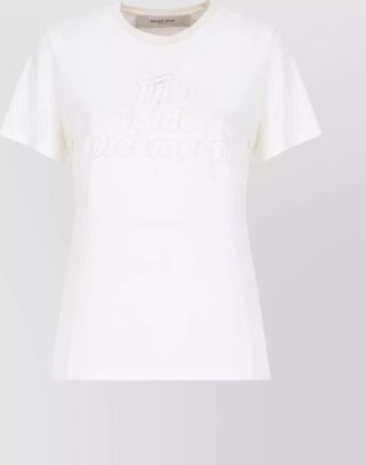 Golden Goose cotton t-shirt with graphic print and logos