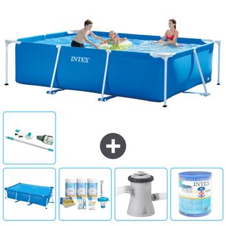 Intex Piscina Con Estructura Rectangular - 300x200x75 Cm - 7-piezas S40159