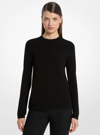 Michael Kors Stretch Viscose Long-Sleeve Shirt