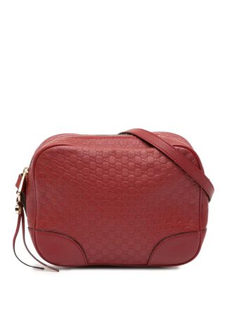 Gucci 2016-2025 Microguccissima Bree crossbody bag - women - Calf Leather/Leather - One Size - Red