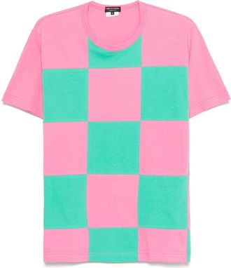 Comme Des Garçons Checked T-Shirt - Mens - Cotton
