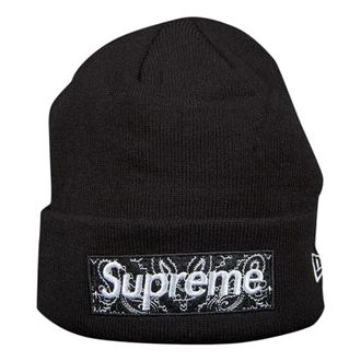 SUPREME x New Era Box Logo Beanie Black FW19BN4-BLACK
