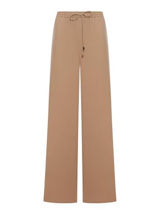 Max Mara WIDE TROUSERS IN WASHED SILK - Max Mara - Woman