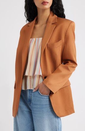Mango Americana Jacket in Russet at Nordstrom, Size X-Small