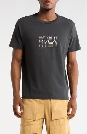 Rvca Repeated Graphic T-Shirt in Black at Nordstrom Rack, Size Xx-Large