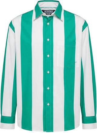 Jacquemus Camargue Striped Long-sleeve Shirt