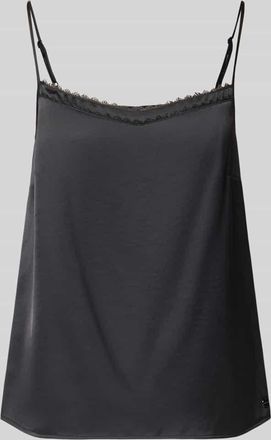 Marc Cain Blusentop mit Spaghettitr&auml;ger in Black, Gr&ouml;&szlig;e 34