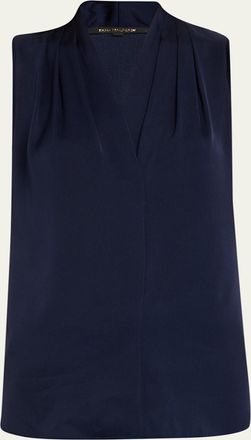 Kobi Halperin Mila Silk-Stretch Sleeveless Top