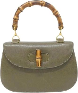 Gucci Pre-owned Handbags, female, Green, Size: ONE SIZE Pre-owned Vintage Handbag