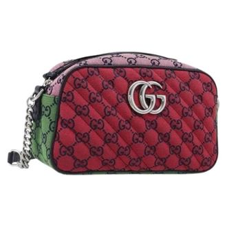 Gucci Pre-owned Vintage GG Canvas Shoulder Bag - Dames - Vintage Schoudertas - Veelkleurig - ONE Size - Leer - Vintage