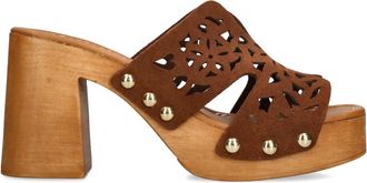 Steve Madden Womens Suede Sunkissed Brown Mules - Size UK 5