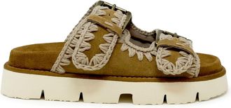 Mou Suede Bio Two Buckle Sandals
