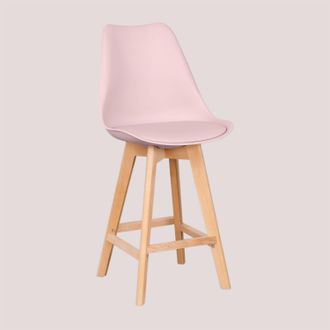 Sklum Sklum - Pack De 2 Taburetes Altos 65 Cm Con Coj&iacute;n En Polipiel Nordic