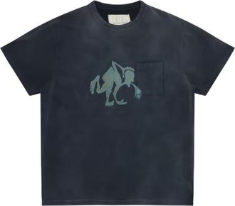 ERL Blue Cotton T-Shirt