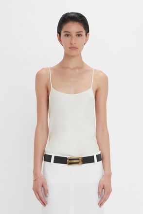 Victoria Beckham Cami Top In Ivory 10 white