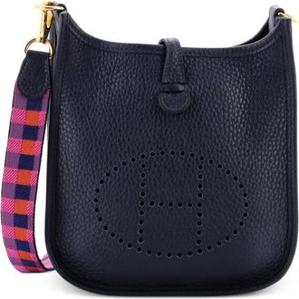 Herm&egrave;s Borsa a tracolla Evelyne Bag Gen III Clemence TPM - Blu