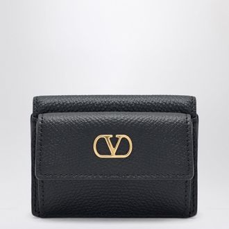 Valentino Garavani Vlogo Trifold Wallet Black