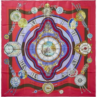 Herm&egrave;s Parmi Les Fleurs Lo&iuml;c Dubigeon Silk Scarf (Authentic Pre-Loved)
