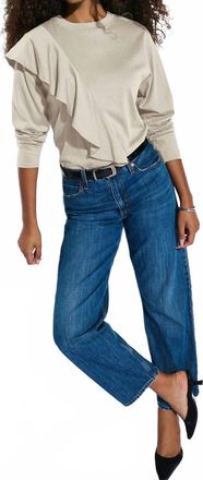 Nation Ltd Farrah Flounce Top In Parchment