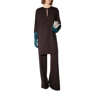 Liviana Conti Abito Megan - Dames - Blouses & Shirts - Bruin - Maat: L Viscose