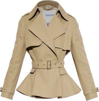 Burberry Pembury Korte Trenchcoat - Dames - Trenchcoats - Beige - 3XS - Katoen - Jassen