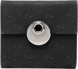Gucci Pre-owned Vintage Canvas Wallet - unisex - Gucci Vintage - Vintage Wallets - Black - ONE SIZE - Pre-owned