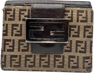 Fendi Pre-owned Wallets, female, Brown, Size: ONE SIZE Pre-owned Vintage Wallet