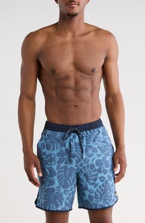Quiksilver Sea Scallop Swim Trunks in Blue Shadow at Nordstrom Rack, Size X-Large