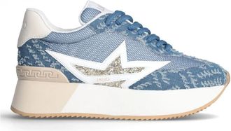 Liu Jo Dreamy 03 Blauw Su&egrave;de Sneaker - Dames - Sneakers - Blauw - 39 EU - Su&egrave;de - Schoenen