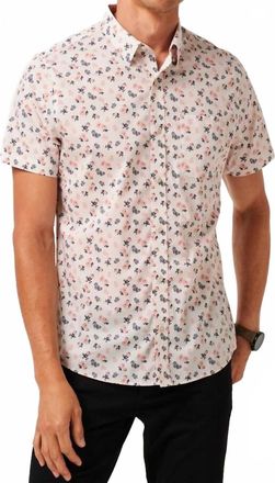 Travis Mathew Something New Button Up Shirt In Moonbeam