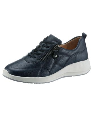 Waldl&auml;ufer Schn&uuml;rschuh WALDL&Auml;UFER, Damen, Gr. 4,5, blau (marine), Glattleder, Schuhe Schn&uuml;rschuh