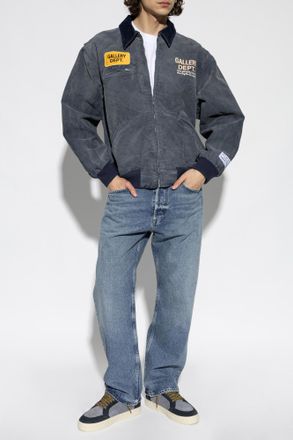 Gallery Dept. Denim Jacket With Logo, Mens, Grey