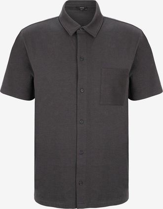 Vince Kurz&auml;rmeliges Hemd aus Baumwolle Sueded Jersey