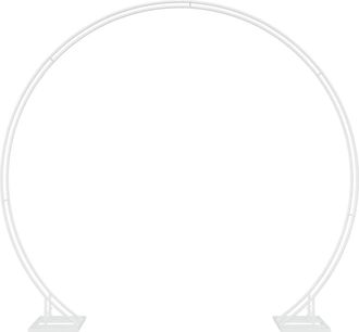 vidaXL Arco De Boda Doble Blanco 220 X 45 X 200 Cm Acero Vidaxl