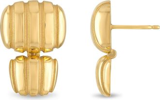 Pamela Zamore Orla Double Cushion Earrings in Yellow Gold at Nordstrom
