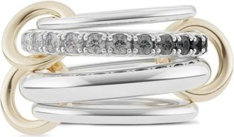 Spinelli Kilcollin Anello Janssen in oro giallo 18 carati con diamanti - Argento